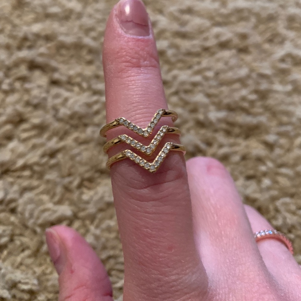 Stella and Dot gold adjustable ring